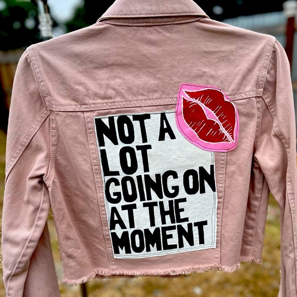 Hand Painted Swift Inspired Denim Jacket - Picture 7 of 9